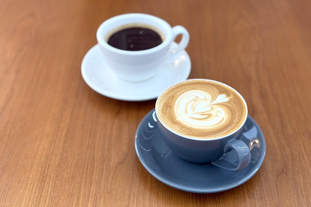 Long black and flat white. — Picture by CK Lim