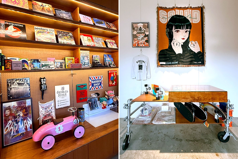 Bric-a-brac galore, from Batman posters to skateboards. — Picture by CK Lim