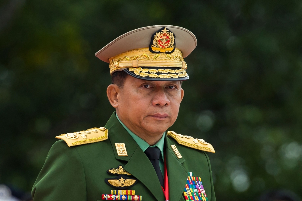 The author believes that inviting Min Aung Hlaing to Malaysia is not the right diplomatic move at this stage.  — AFP pic