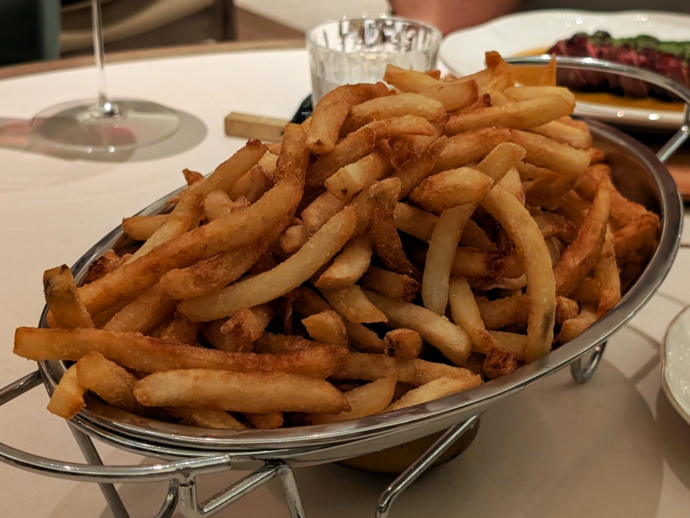 A heaping helping of triple-cooked tallow fries. — Picture by Ethan Lau