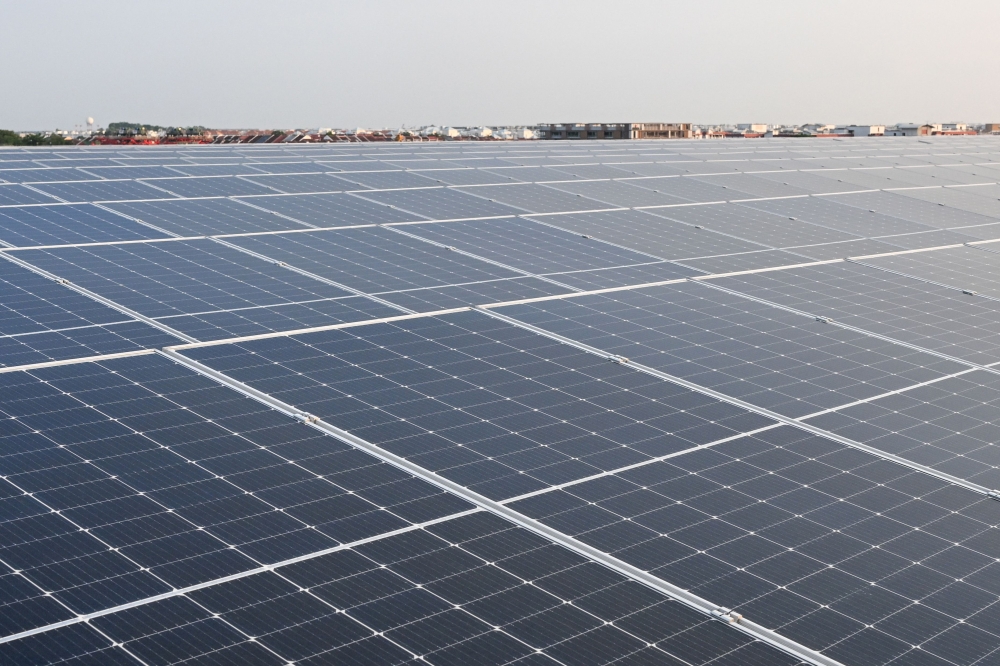 The data centre is prioritising renewable energy such as solar panels and closed-loop server cooling systems that continuously recycle water. — AFP pic