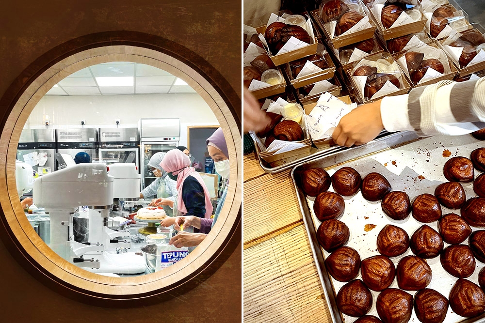 Cake Jalan Tiung makes around 450 pieces every day and sells out almost daily.