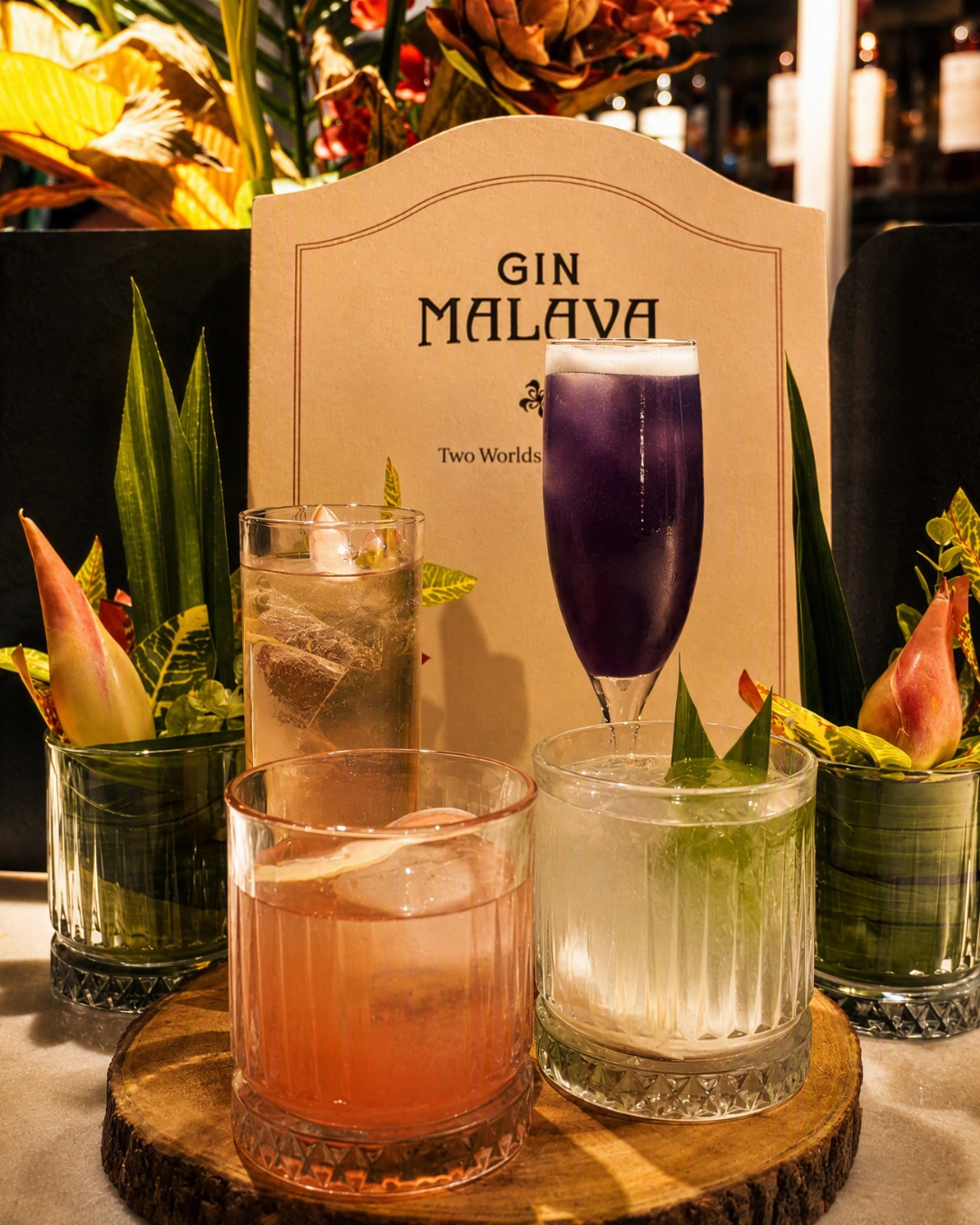 The gin itself brings together hand-foraged Highland juniper with lemongrass, pandan and Bentong ginger — a pairing of Scottish distilling tradition with a Malaysian botanical profile.