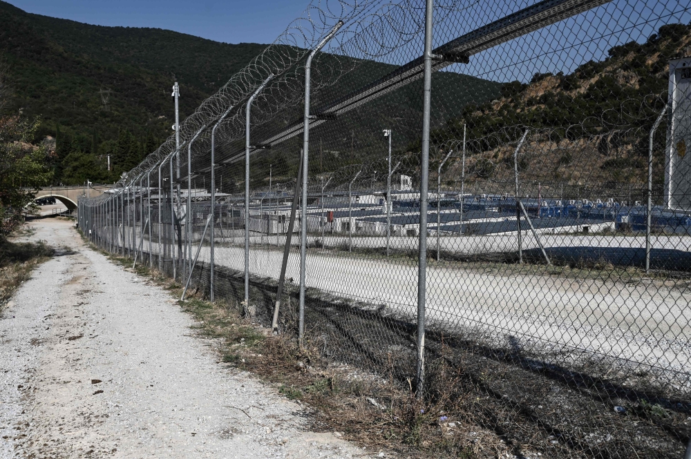 This photo shows a closed Sintiki migrant facility near Serres in northern Greece, on September 10, 2026. — AFP pic