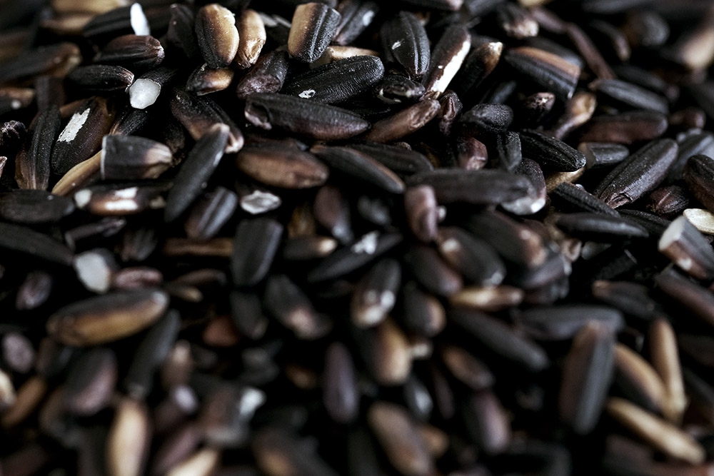 Use black glutinous rice alongside the traditional white rice to create the slurry — Picture by CK Lim