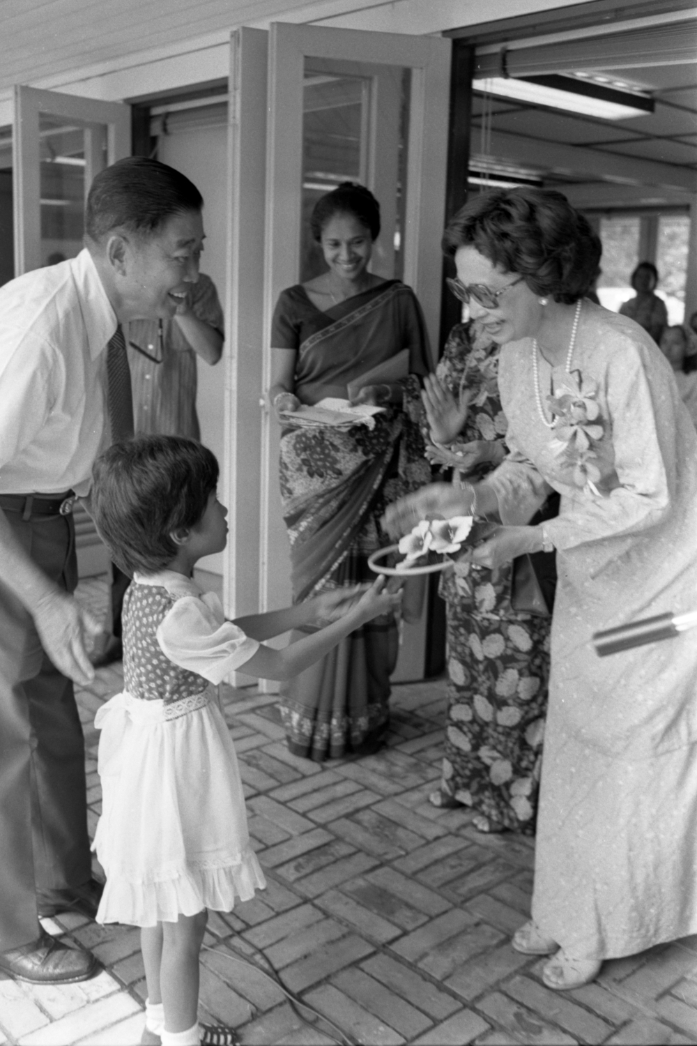 File picture of Datin Seri Dr Siti Hasmah Mohamad Ali attending a reception for children with disabilities in Kuala Lumpur, May 31, 1981. — Bernama pic