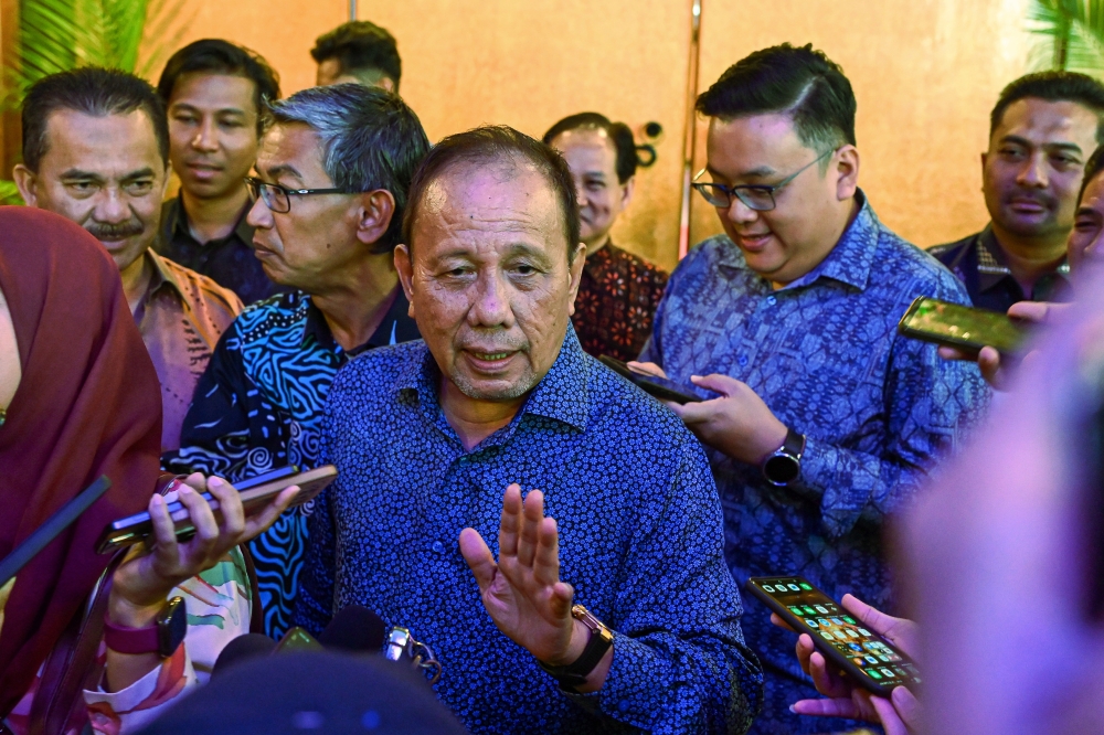 Negeri Sembilan Menteri Besar Datuk Ismail Lasim answers questions during a press conference at the Negeri Sembilan First Class Graduate Excellence Awards presentation ceremony in Seremban on September 17, 2026. — Bernama pic