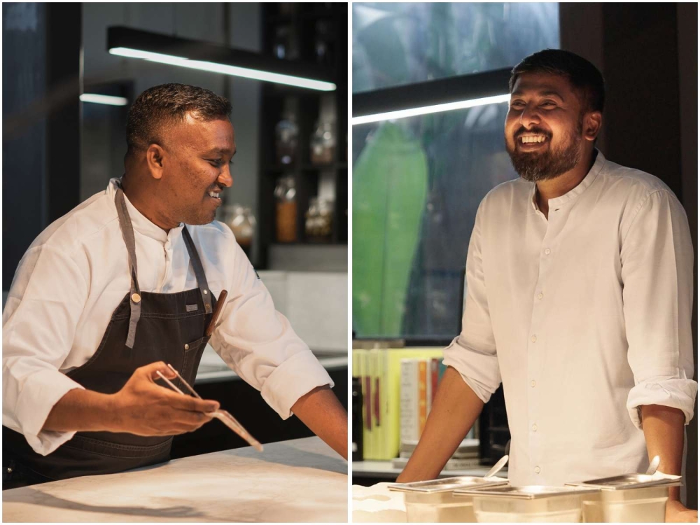 Chef Johnson Ebenezer was previously the opening chef at Nadodi before returning to India and opening Farmlore (left). Kaushik Raju, the co-founder of Farmlore, whose grandfather’s farm is where the restaurant is located (right). — Pictures courtesy of Farmlore. 