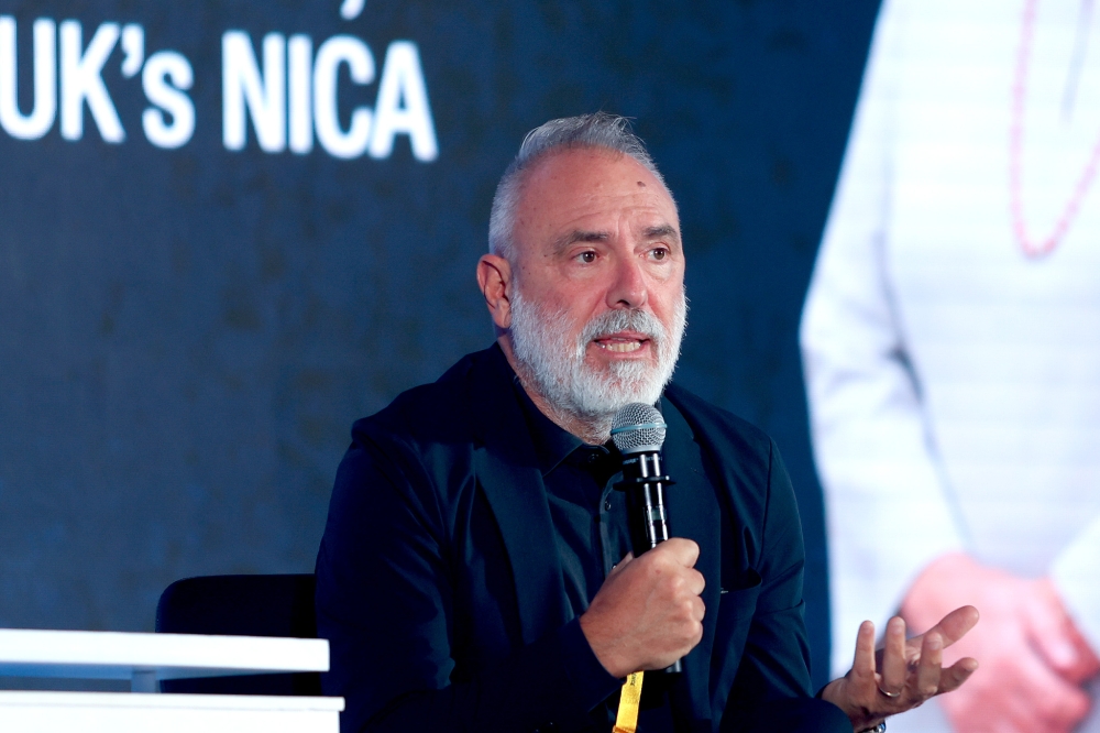UK’s National Innovation Centre for Ageing Director Prof Nicola Palmarini speaks during a panel session at the International Social Wellbeing Conference 2026 at Shangri-La Kuala Lumpur on September 29, 2026. — Picture by Firdaus Latif