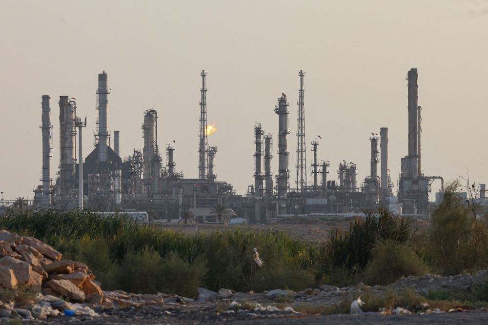 This photo shows a general view of Saudi oil giant Aramco’s Riyadh refinery, south of Riyadh on October 3, 2026. — AFP pic 