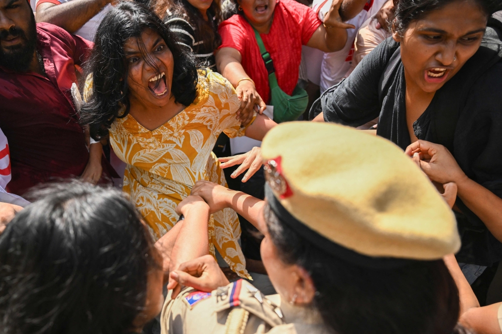 India police investigate sexual harassment allegations during protests against election commission