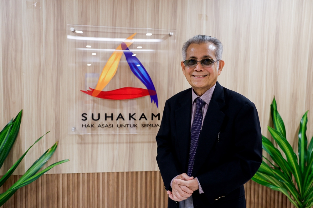 Suhakam chairman Datuk Seri Mohd Hishamudin Md Yunus at Suhakam headquarters in Kuala Lumpur recently, where he spoke about the commission’s limited funding and expanding responsibilities. — Picture by Firdaus Latif