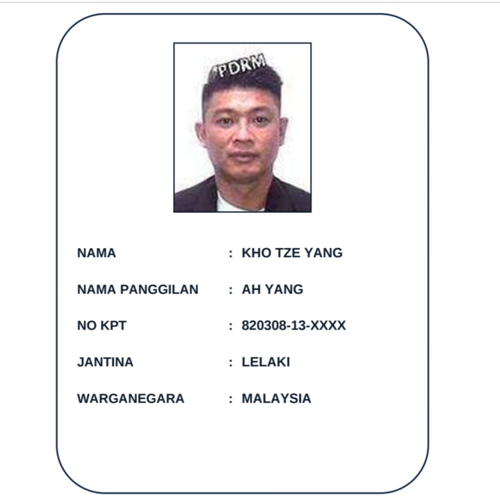 The suspects wanted by the police in connection with the case. — Police handout pic