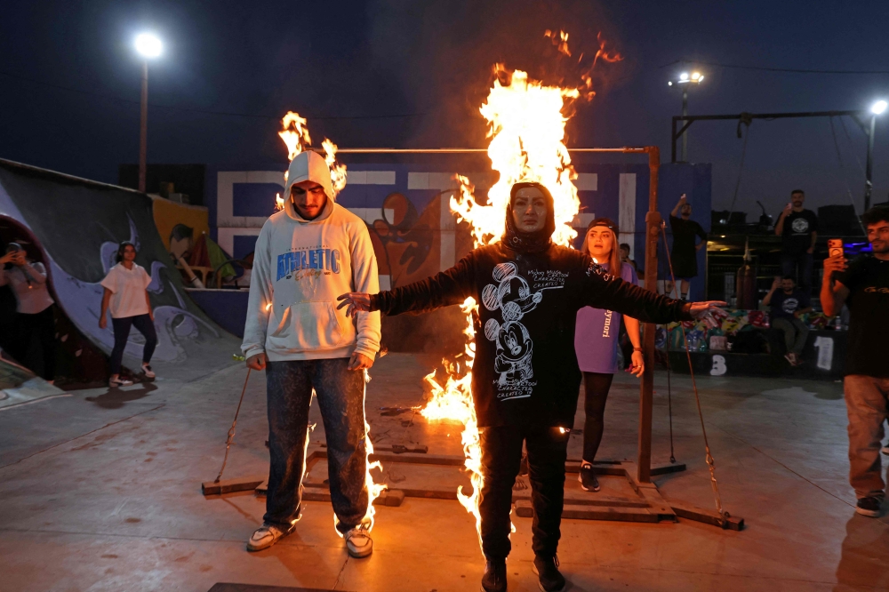 Set on fire, thrown from cars: Iran’s women stunt performers break barriers