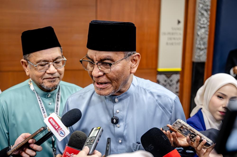 Health Minister Datuk Seri Dr Dzulkefly Ahmad speaks during a press conference following the tabling of Budget 2027 at Parliament in Kuala Lumpur on October 9, 2026. — Picture by Firdaus Latif