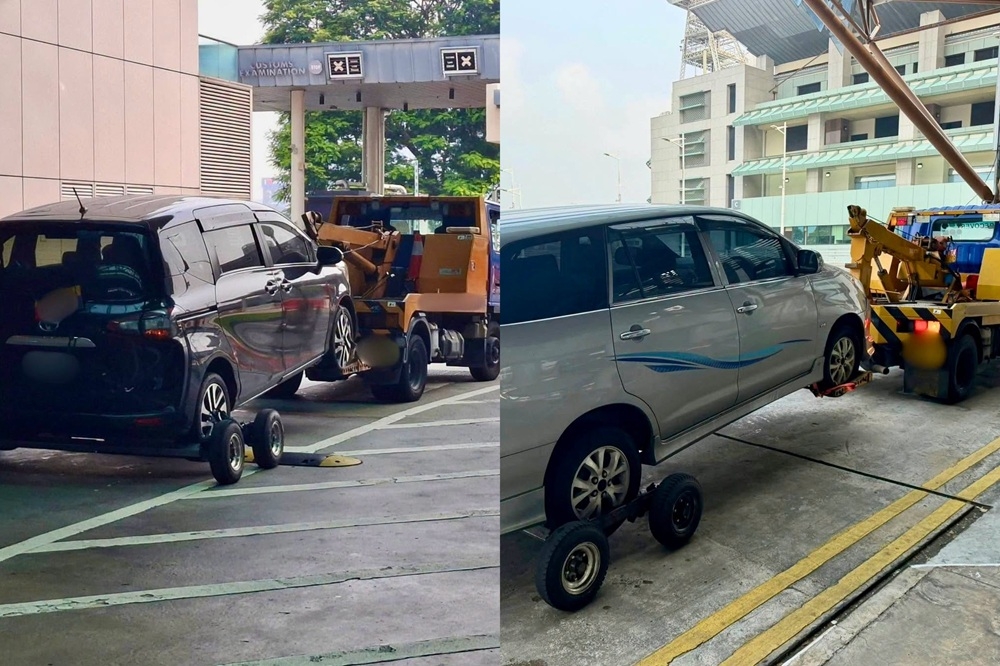 Those caught providing illegal cross-border taxi services may have their vehicles forfeited. — Land Transport Authority pics via AsiaOne