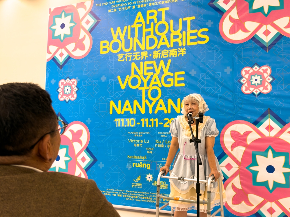 Taiwanese-born contemporary artist Victoria Lu, also known as Viki Lulu, sees artificial intelligence as a creative collaborator rather than a replacement for human imagination. — Picture by Raymond Manuel