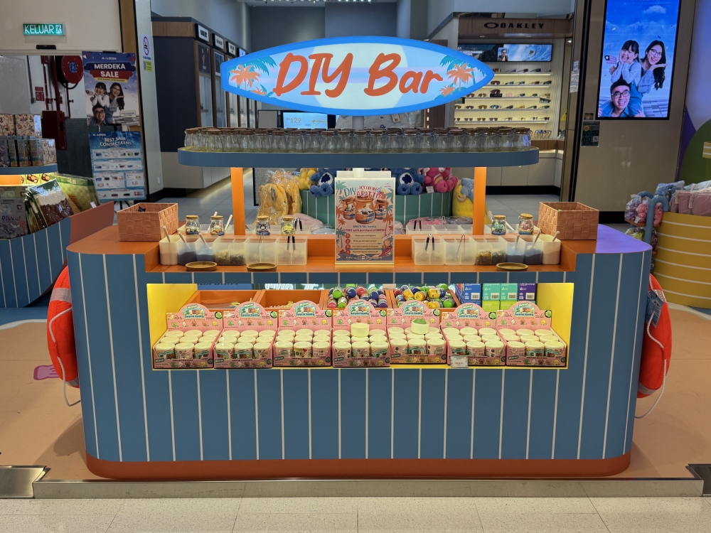 Visitors can create personalised ocean-themed keepsakes at the DIY Bar within Play Nation’s flagship pop-up at The Exchange TRX. — Picture courtesy of Play Nation