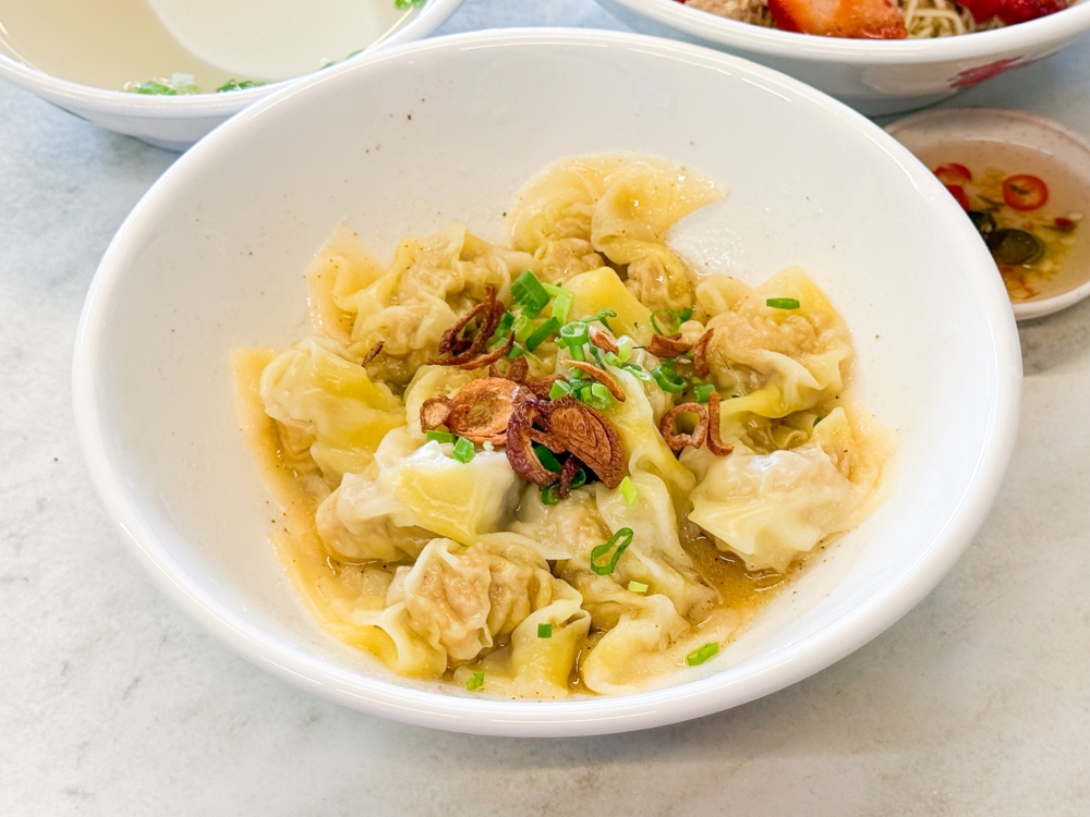 ‘Wantans’ are generously filled with a juicy pork filling. — Picture by Lee Khang Yi