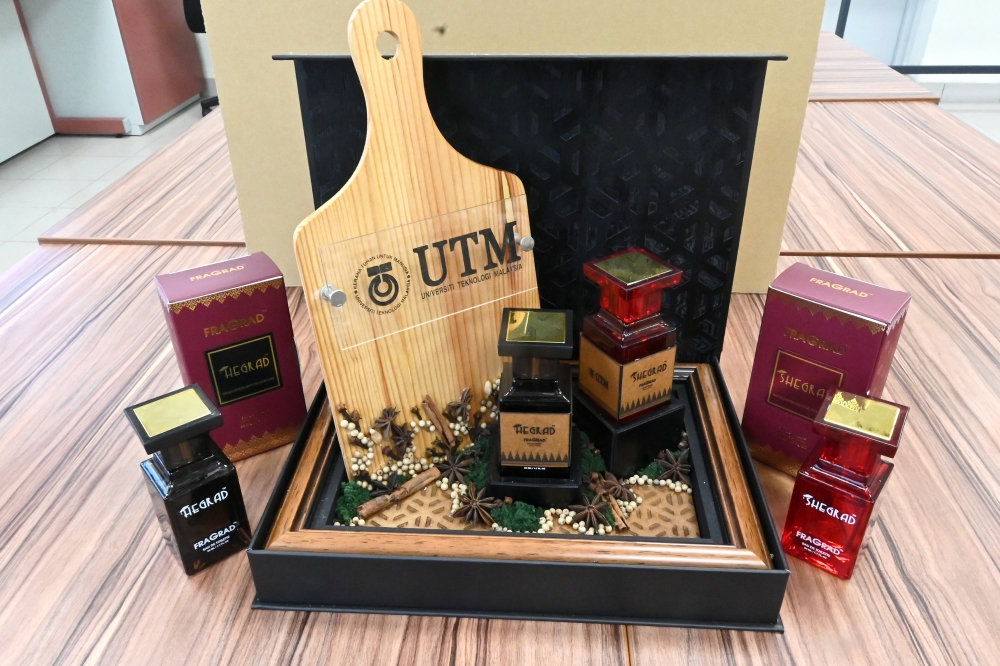 Fragrad currently comes in four fragrance variations namely SheGrad, HeGrad, Teja, and Tuah, developed to cater to diverse consumer preferences. — Bernama pic 