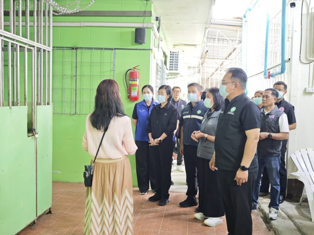 Thai health officials inspect a nursing home in Kanchanaburi, western Thailand on October 6, 2026 where beds were found placed in rooms with metal bars and padlocked from the exterior. — Picture from Facebook/Department of Health Service Support 