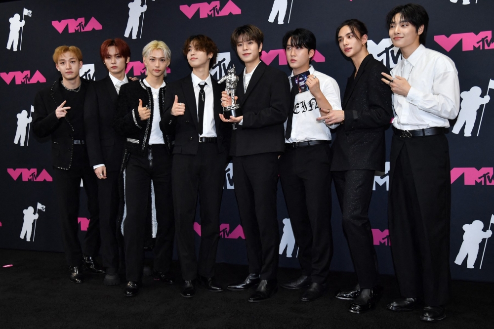 File picture of Stray Kids. Fans can vote for their favourite K-pop acts in the first round of the 2026 MAMA Awards, which will determine the top 20 male and female acts advancing to the next stage. — AFP pic