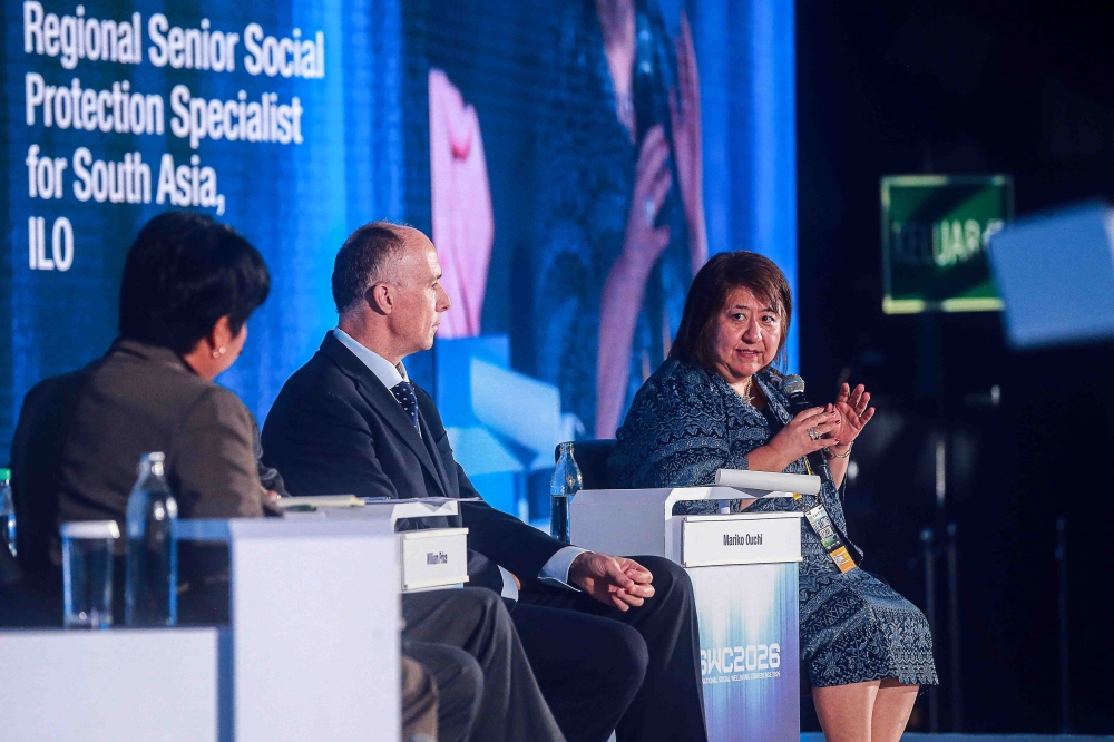 ILO senior social protection specialist Mariko Ouchi said different countries have different problems which means they would need their own pension solutions. — Picture by Sayuti Zainudin