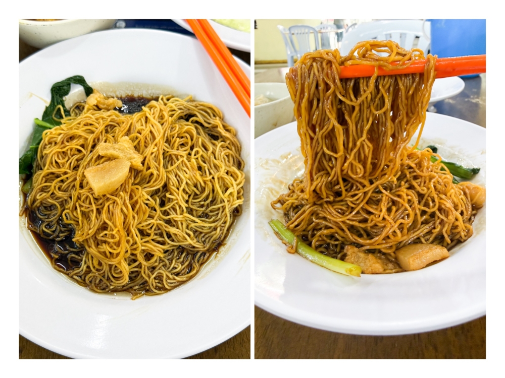 The noodles have an ‘al dente’ texture and isn’t too thin; it comes with a bonus addition of fried lard pieces. — Picture by Lee Khang Yi