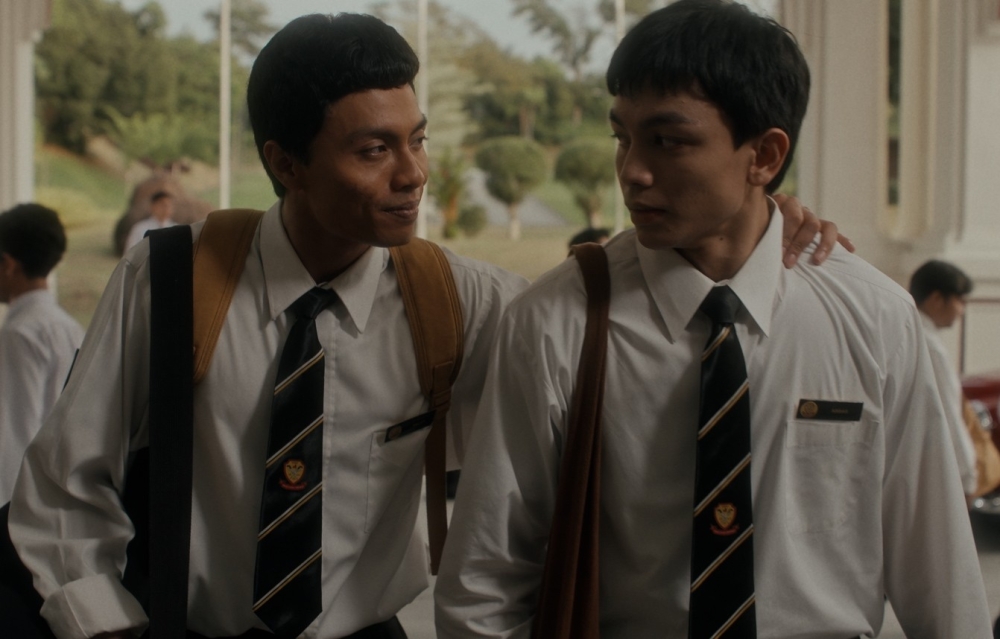 Akmal Asyraf (left) as Piji and Zarif Ghazzi as Abbas in ‘Kudrat 1968’. — Picture courtesy of Astro Shaw