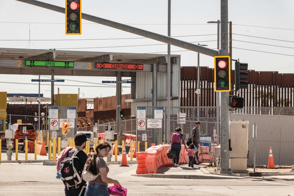 A larger port of entry is under construction at the US-Mexico border in San Luis, Arizona October 19, 2026. In the sector around San Luis, the Border Patrol now apprehends fewer than 10 people per day — a sharp decline from the up to 2,000 per day under the last administration. — AFP pic