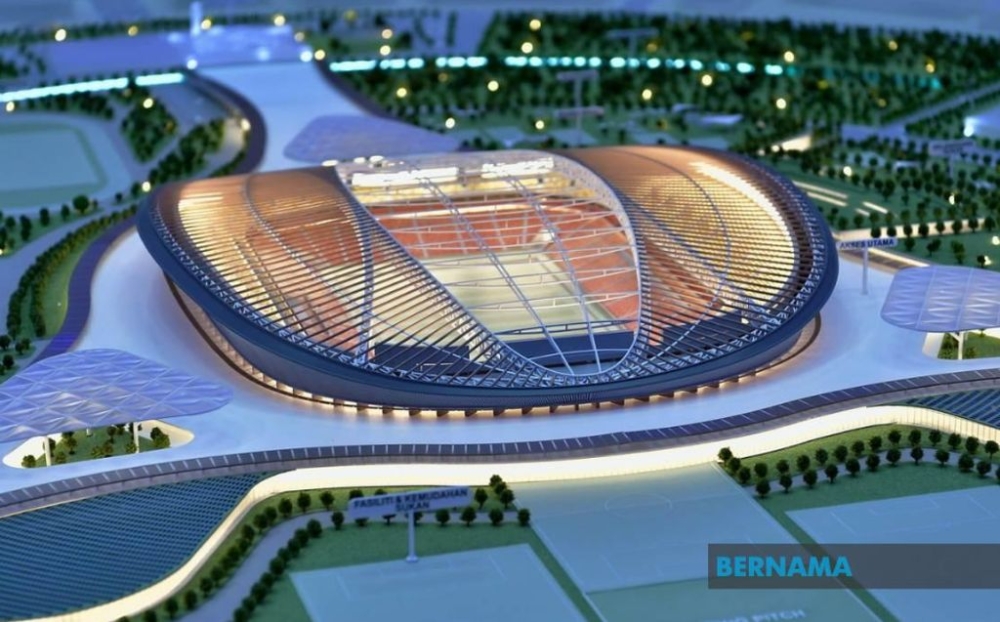 A replica model of the Shah Alam Sports Complex. The Selangor government is positioning itself as a destination for international sporting events. . — Bernama file pic