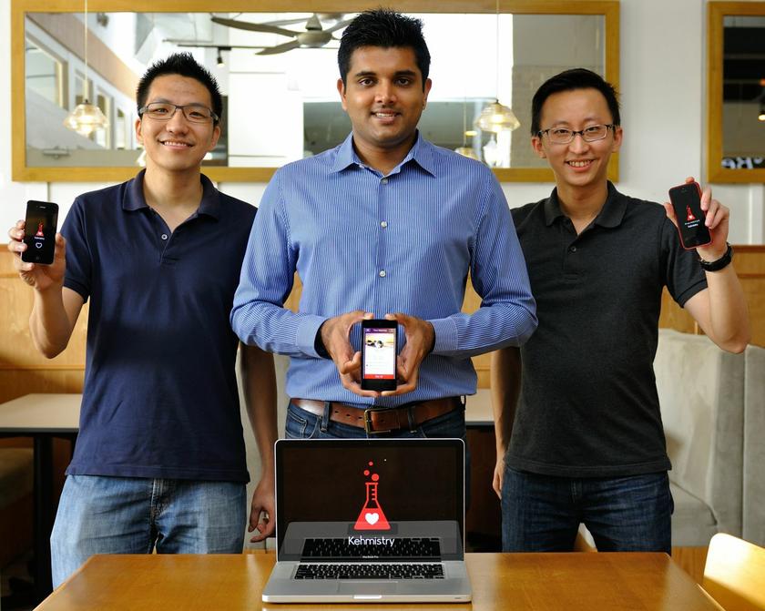 The Kehmistry team (left to right): Cofounders Bernard Lim, Shanker Joyrama and partner/advisor Yit Ming Toh. u00e2u20acu2022 Digital News Asia pic 