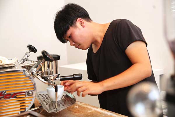 For espresso lovers, Mah is serving his 'Cough Syrup' blend of Indonesian (Tobing Estate Bandung) and Colombian (La Joyeria Santa Barbera) beans.