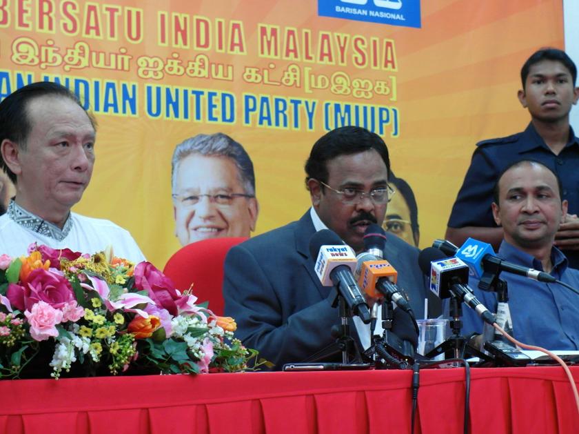 Senator Datuk K. S. Nallakaruppan of Malaysian Indian United Party (MIUP) offers to be Barisan Nasionalu00e2u20acu2122s sole  candidate for Kajang by-election, at MIUP headquarters in Jalan Segambut, Kuala Lumpur. u00e2u20acu201d Picture by Zurairi ARn