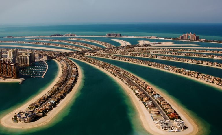 The Jumeirah Palm Island development in Dubai, named the world's leading destination at the World Travel Awards. u00e2u20acu201d AFP pic