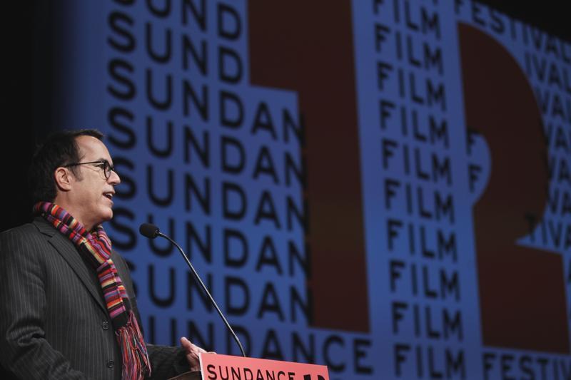 Sundance Film Festival director John Cooper welcomes the audience before the opening night premiere of the documentary u00e2u20acu02dcThe Queen Of Versaillesu00e2u20acu2122 to begin the annual festival in Park City. u00e2u20acu201d Reuters pic