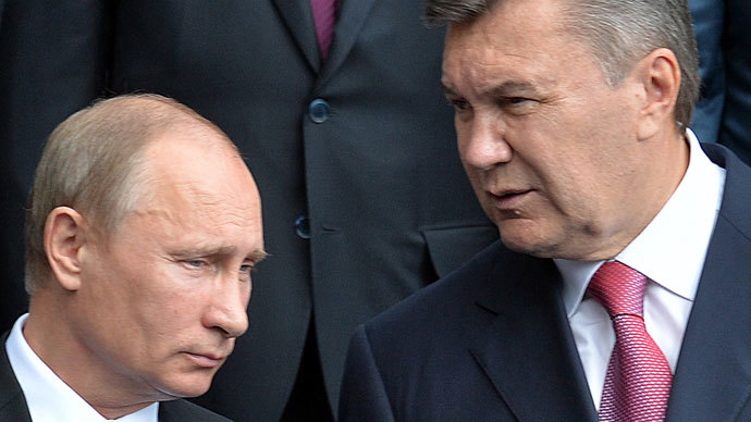 Russian President Vladimir Putin (left) and his Ukrainian counterpart Viktor Yanukovych. u00e2u20acu201dAFP pic