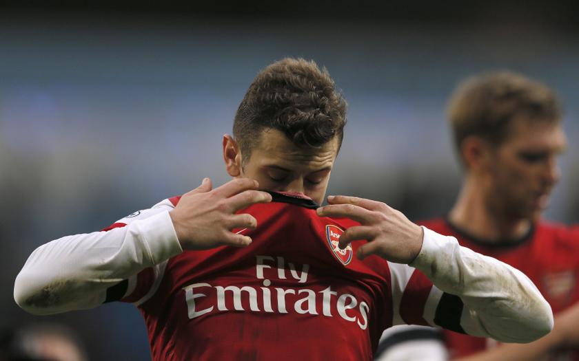 Arsenal's Jack Wilshere reacts after losing their English Premier League football match against Manchester City at the Etihad stadium in Manchester, northern England December 14, 2013. u00e2u20acu201d Reuters pic