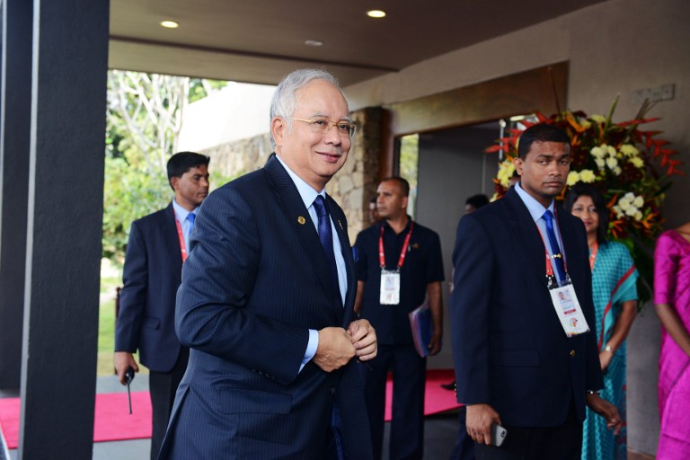 Datuk Seri Najib Tun Razak arrives for a working session at the Commonwealth Heads of Government Meeting (CHOGM) in Colombo on November 16, 2013. u00e2u20acu201d AFP pic