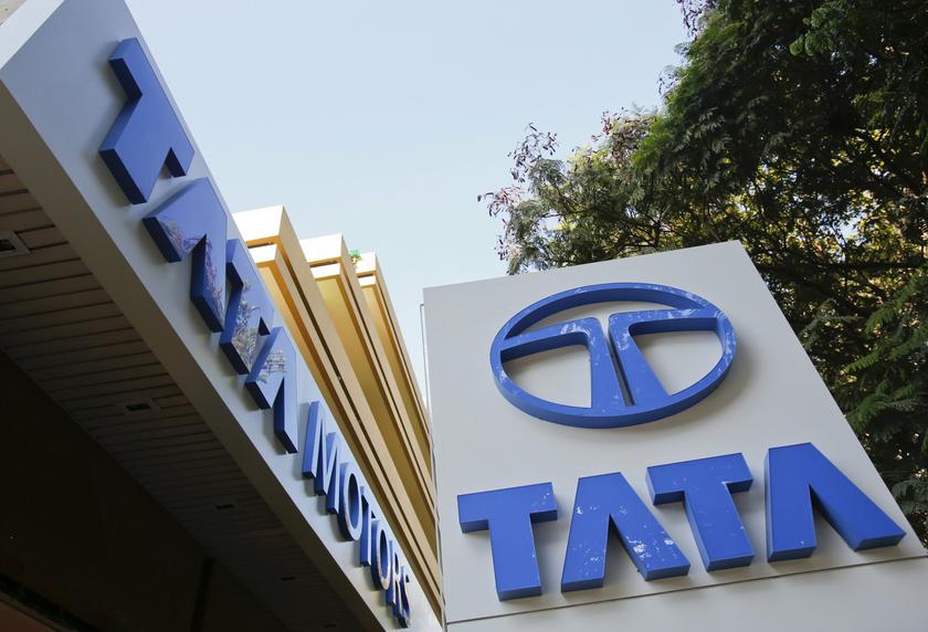 Tata Motors logos are seen at their flagship showroom before the announcement of their Q3 results in Mumbai February 14, 2013. u00e2u20acu201d Reuters pic 