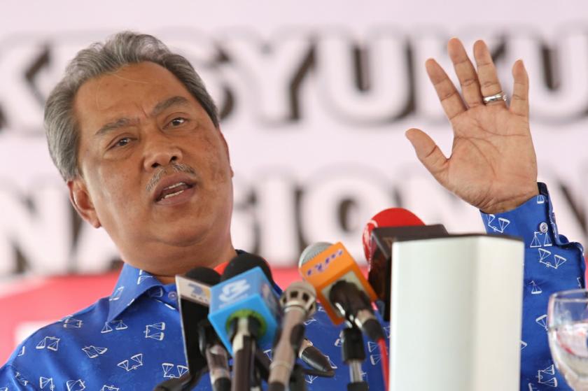 Deputy Prime Minister Tan Sri Muhyiddin Yassin attends Barisan Nasional Wilayah Persekutuan thanksgiving ceremony. u00e2u20acu201d Picture by Saw Siow Feng