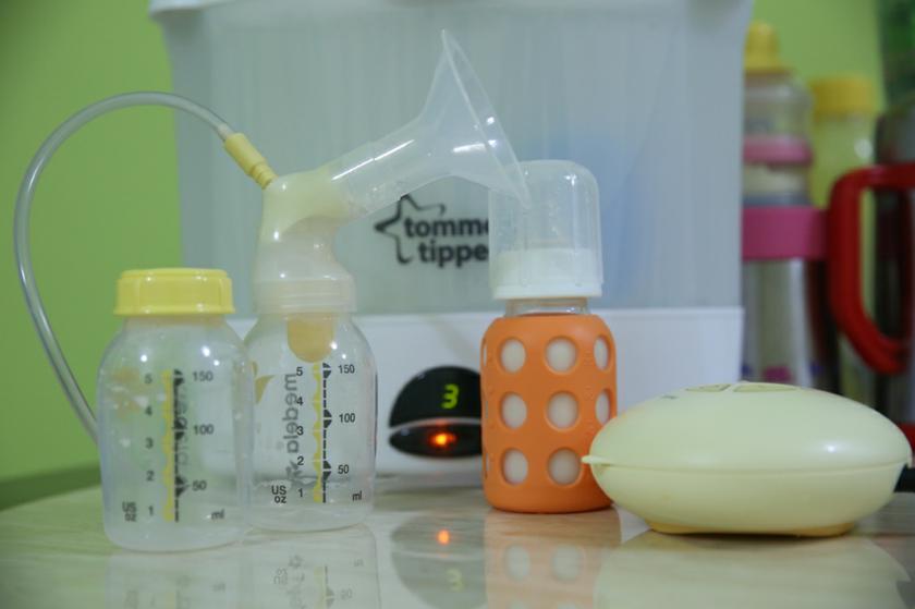 Most milk-mothers express breast milk and store it in bottles or bags before donating it. u00e2u20acu201c Picture by Saw Siow Feng