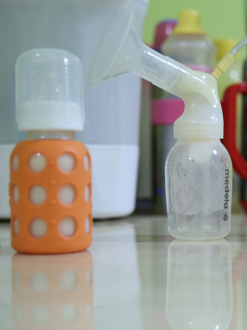Most milk-mothers express breast milk and store it in bottles or bags before donating it. u00e2u20acu201c Picture by Saw Siow Feng