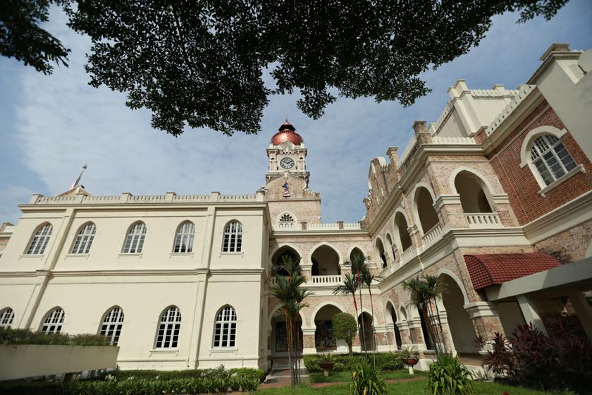 View of the Sultan Abdul Samad building from its courtyard.