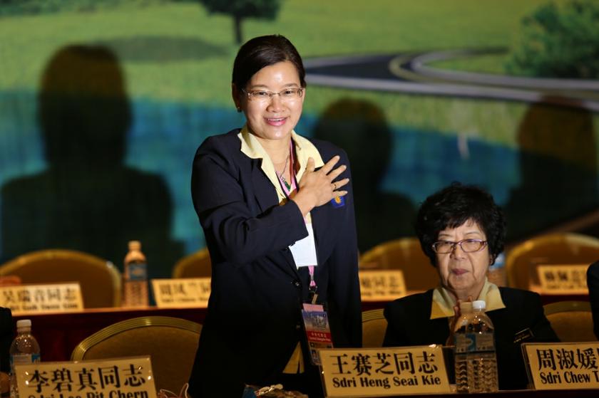 Wanita MCA Chairman Heng Seai Kie at the Wanita MCA AGM.