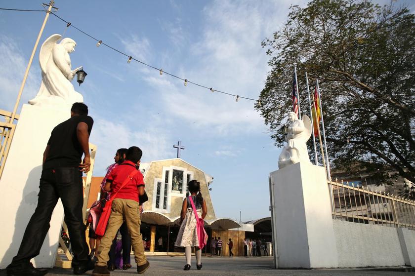 Catholics attend morning mass at the Church of St Anne in Port Klang, Selangor, January 5, 2013. u00e2u20acu201d Picture by Choo Choy May