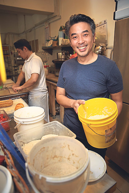 Tommy Lee with his natural leaven