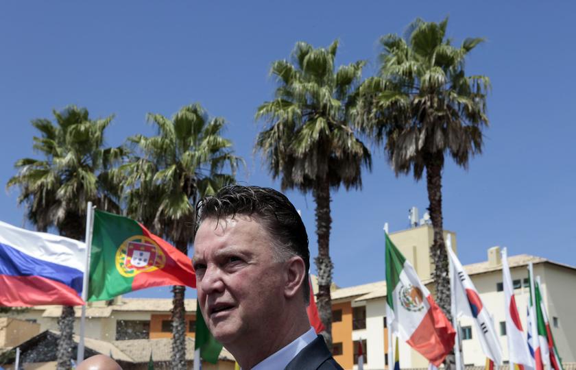 Netherlands' coach Louis van Gaal looks on after an official photo at the Team Workshop for the 2014 World Cup in Florianopolis in Santa Catarina state, February 19, 2014. u00e2u20acu201d Reuters pic