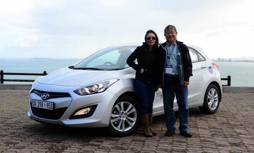 YS Khong with colleague in Cape Town, South Africa.