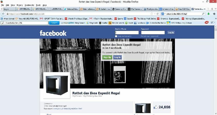 More than 24,500 likes to the u00e2u20acu02dcSave Expeditu00e2u20acu2122campaign on Facebook against Ikea replacing the product line. u00e2u20acu201d Facebook pic